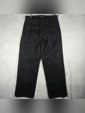 Pool House New York Pleated Baggy Jeans Mens Size 32 Wide-Leg Black 30” Read Des